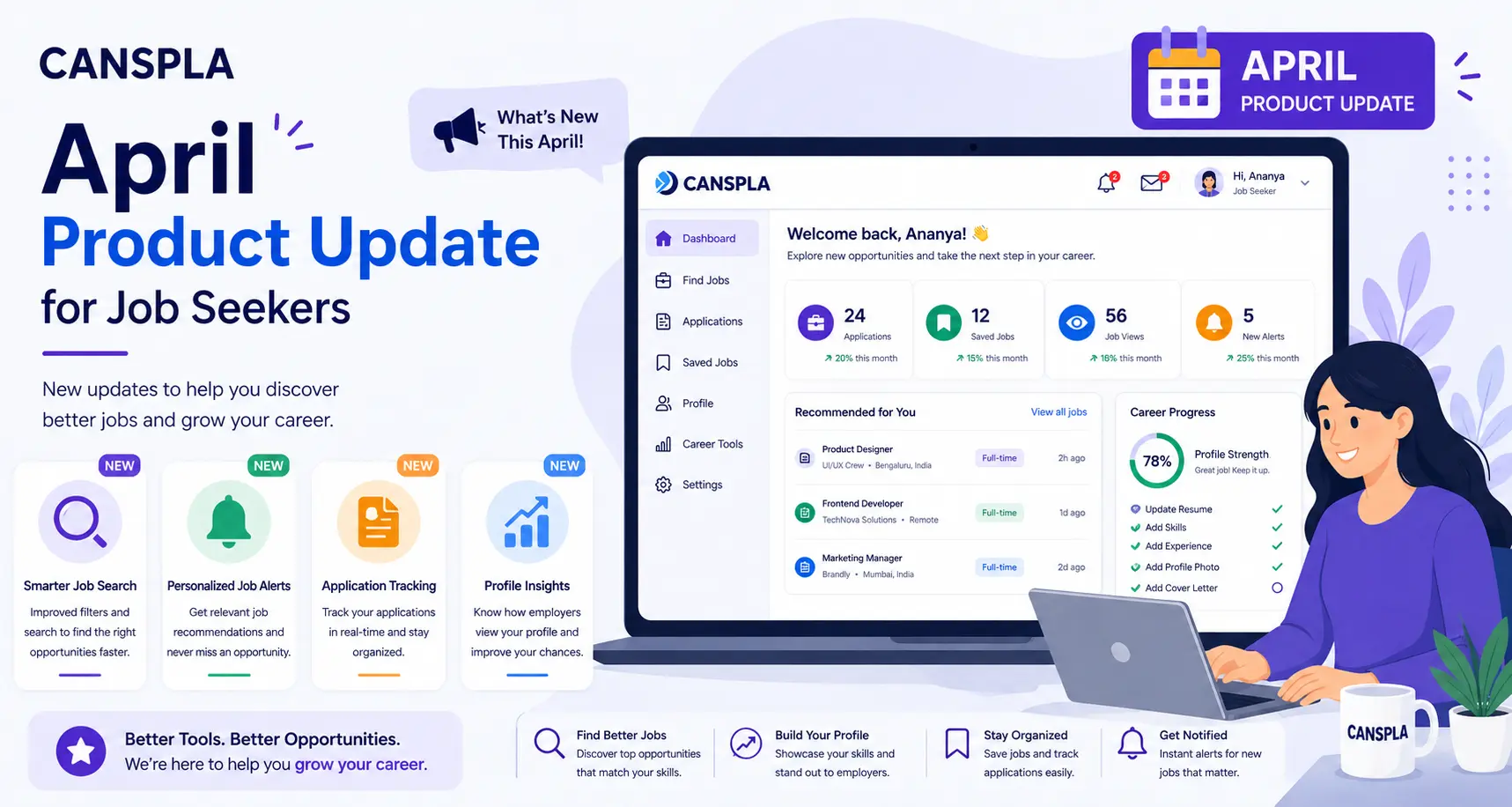 April Product Update for Job Seekers Featured Image