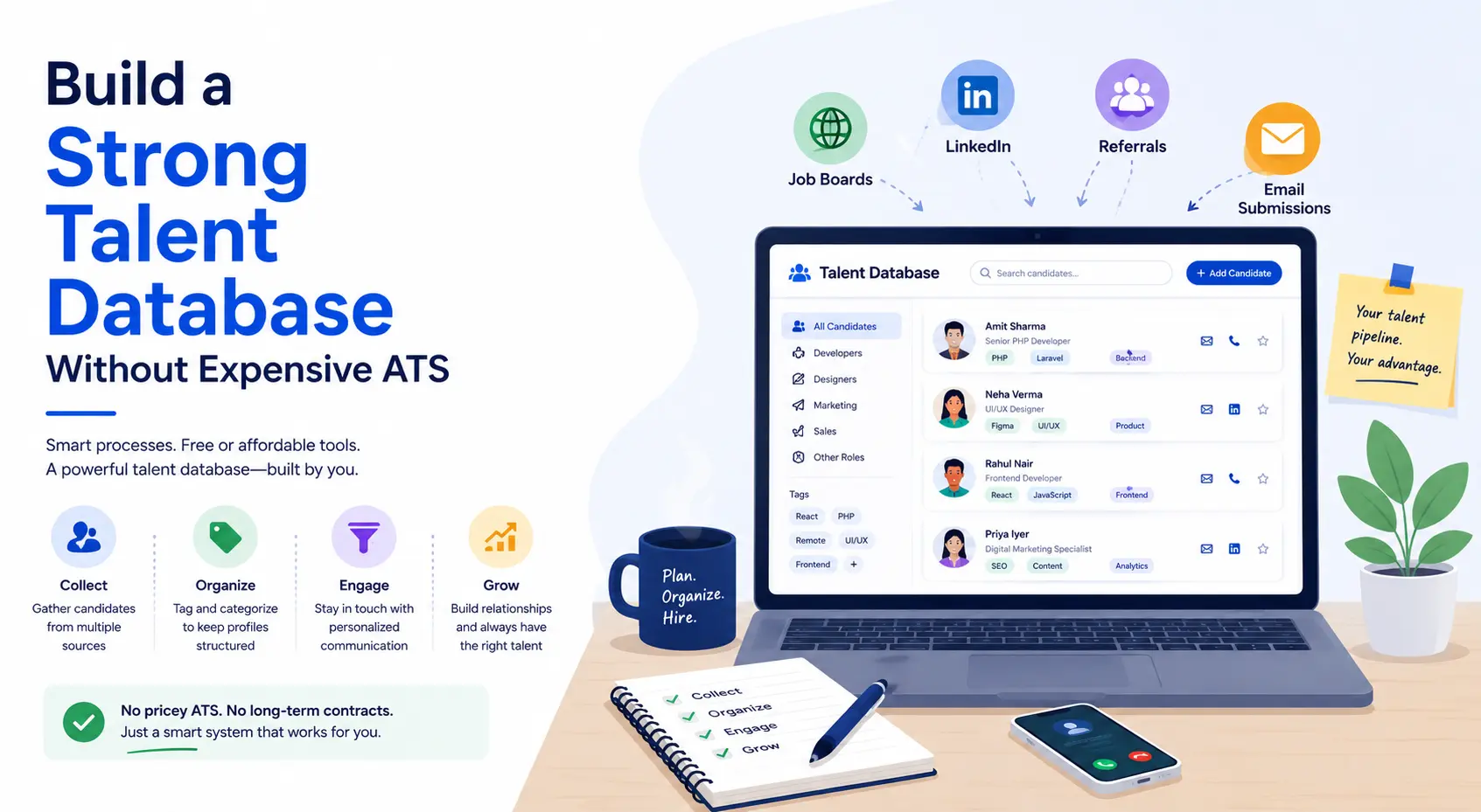 Build a Strong Talent Database Without Expensive ATS Featured Image